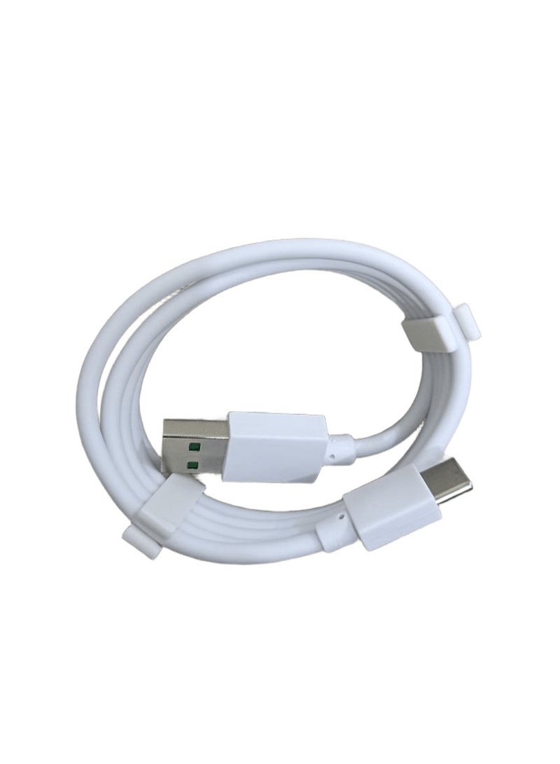 كابل شحن سريع SUPER VOOC Type-C USB - أبيض - Image 2