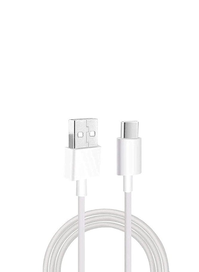 كابل شحن سريع SUPER VOOC Type-C USB - أبيض - Image 1
