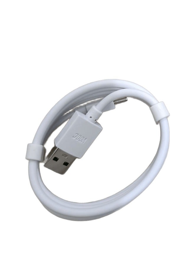 كابل شحن سريع SUPER VOOC Type-C USB - أبيض - Image 3