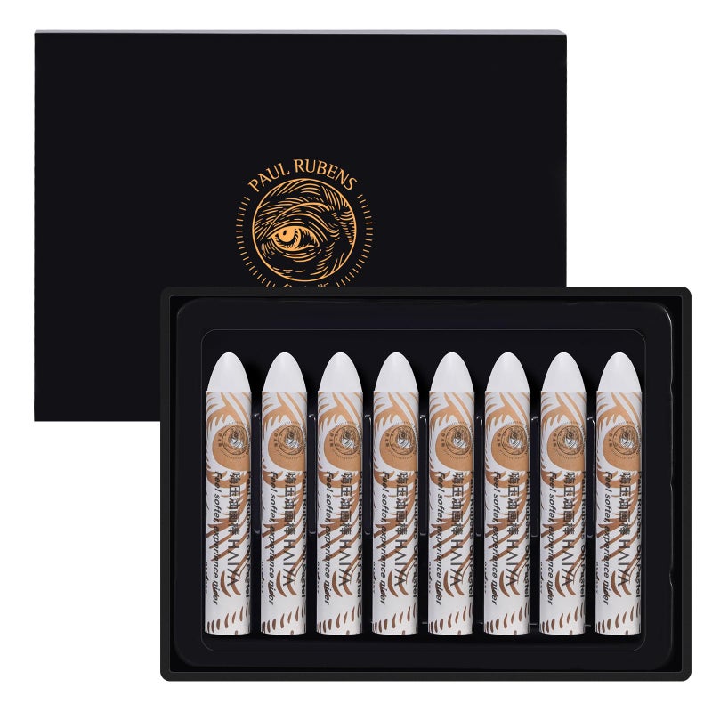 Paul Rubens White Oil Pastels 8 Pack UltraCreamy Blendable Bullet Tip for Precision Premium Art Supplies for Drawing Sketching Painting Ideal for Artists Students Beginners - Image 3