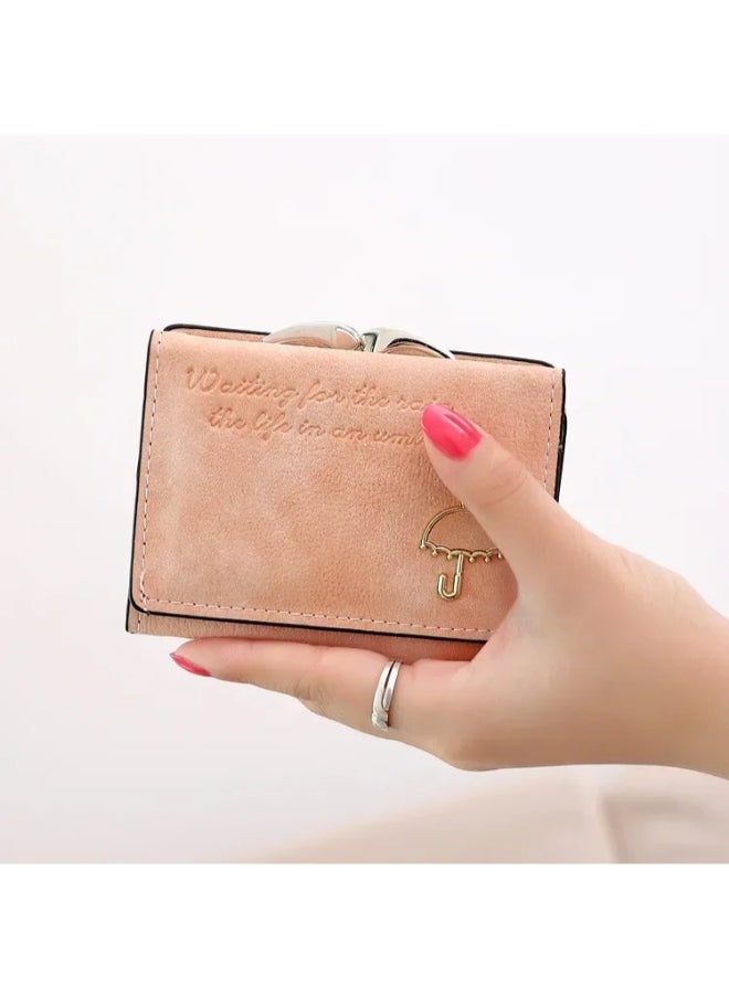 Generic Chamoiseather Leather Flip Wallet & Card Holder with Multiple  Pockets - Beig  - Image 3