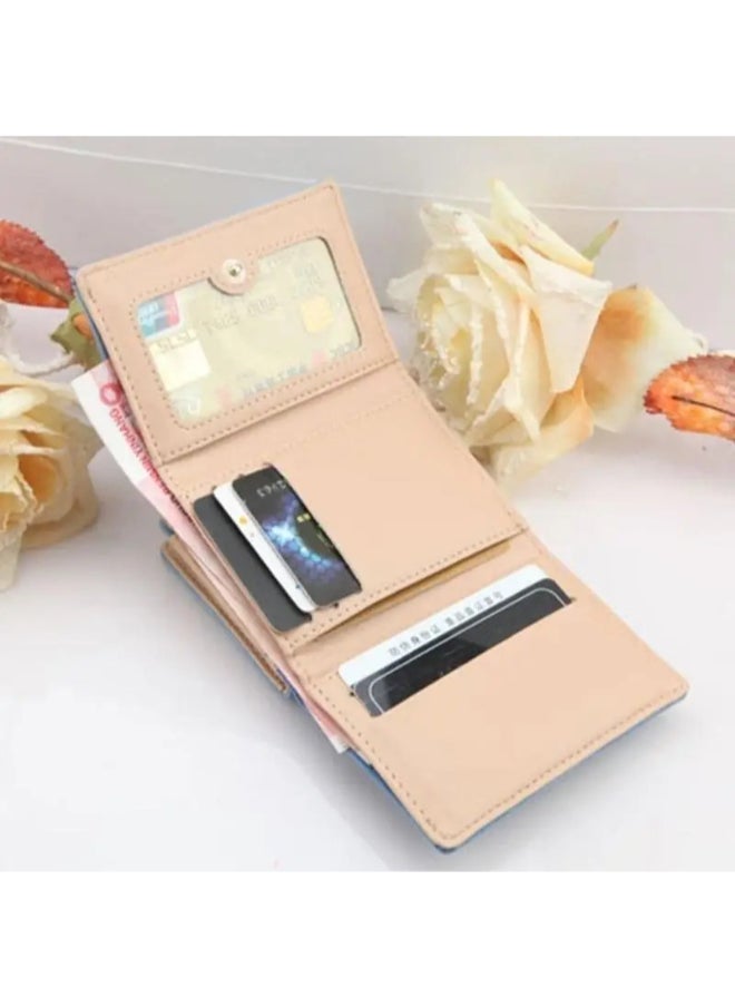 Generic Chamoiseather Leather Flip Wallet & Card Holder with Multiple  Pockets - Beig  - Image 2