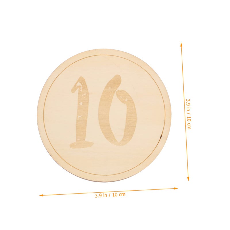 Monthly Photo Discs Growth Cards For Newborn Photography Keepsake 10x10x0 3cm - Image 3