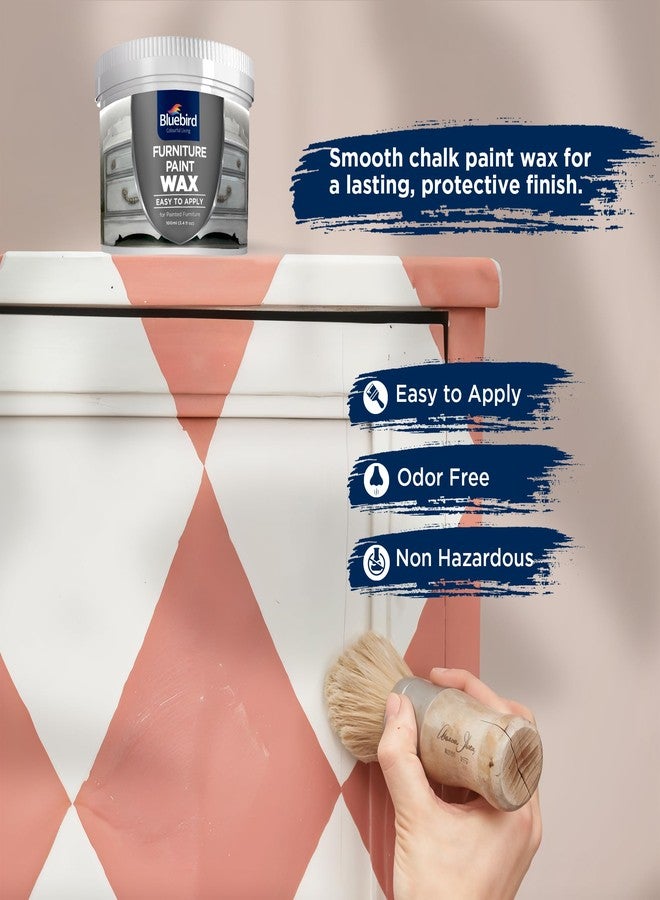 بلوبيرد شمع طلاء الأثاث - 3.38 أونصة سائلة (100 مل) - لمسة نهائية واقية تدوم طويلاً، سريع الجفاف، خالٍ من الروائح، غير ضار (أسود) - Image 4
