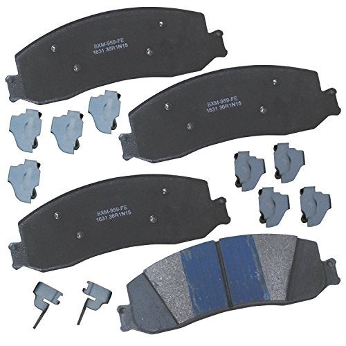 Bendix Premium SBM1631 Semi-Metallic Front Brake Pads for Ford F-250 Super Duty 2013-2012, F-350 2012, F-350 Super Duty 2012-2011 - Image 1