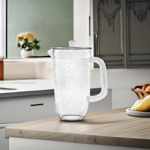 TarHong Bubble Pitcher with Lid, Clear, 100 oz., Premium Plastic - Image 5