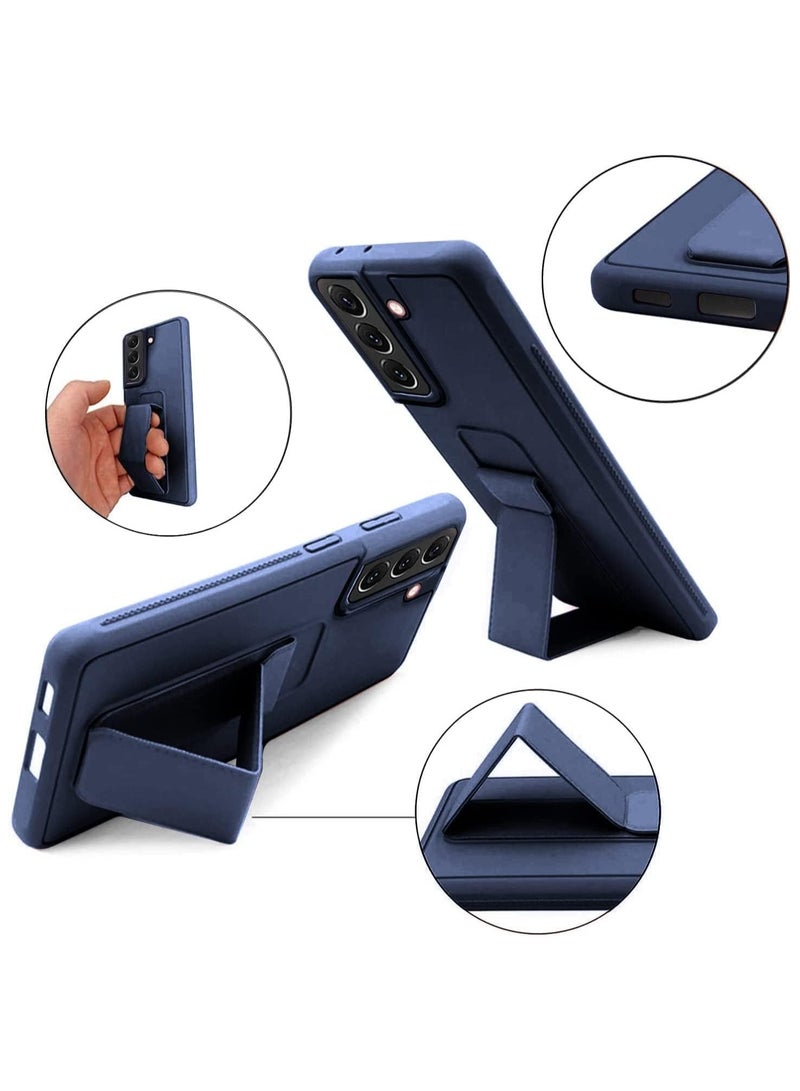 دينكس غطاء حماية لهاتف سامسونج جالاكسي S25 بلس، حامل مغناطيسي للسيارة، وحزام يد عمودي وأفقي من السيليكون الفاخر مع حامل متعدد الاستخدامات لهاتف سامسونج جالاكسي S25 بلس (أزرق داكن) - Image 4