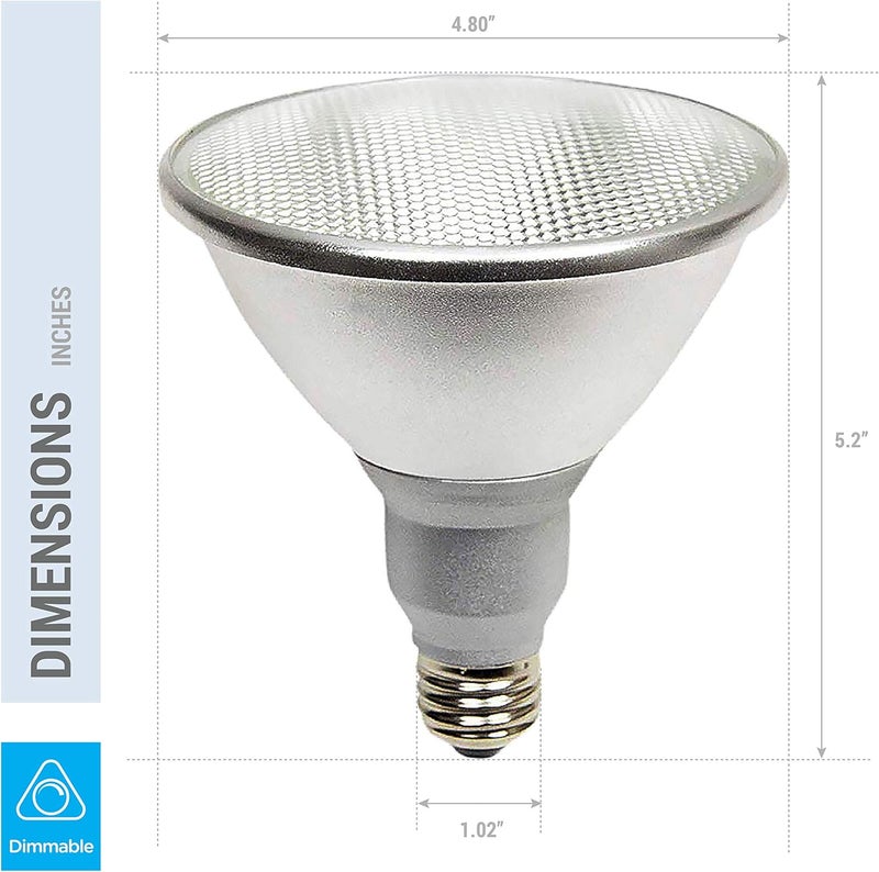 KOR Pack of 2 K21471 LED PAR38FL 120V  18 Watt High Output 100W Replacement PAR38 Flood  120 Volt  LED Light Bulbs Indoor  Outdoor Use 3000K Soft White - Image 2