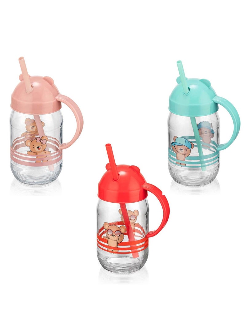 كلوكس طقم كاسات زجاج للأطفال 3 حبة - Image 4