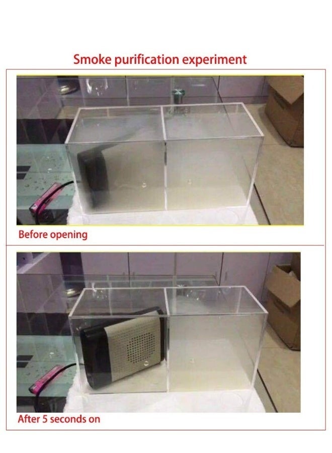 MUNTAQI Car Heater 12V Portable Winter Auto Van Defroster 150W Heating Demister Cooling Fan (Grey with Air Purification) - Image 2