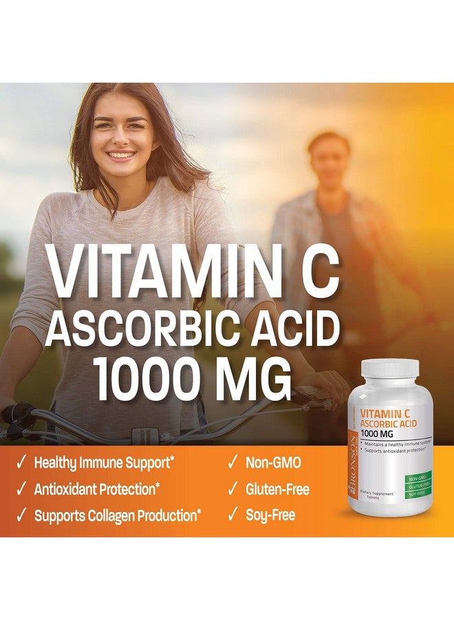 Bronson Vitamin C 1000 Mg Premium Nongmo Ascorbic Acid Maintains Healthy Immune System Supports Antioxidant Protection 250 Tablets - Image 5