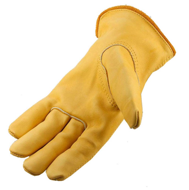Galeton Rough Rider Premium Leather Driver Gloves With Elastic Back Gold, Medium (25001PR-M) - Image 3