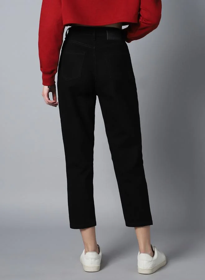 High Star  High Star High Rise Clean Look Stretchable Cropped Jeans for Women | Best Price UAE