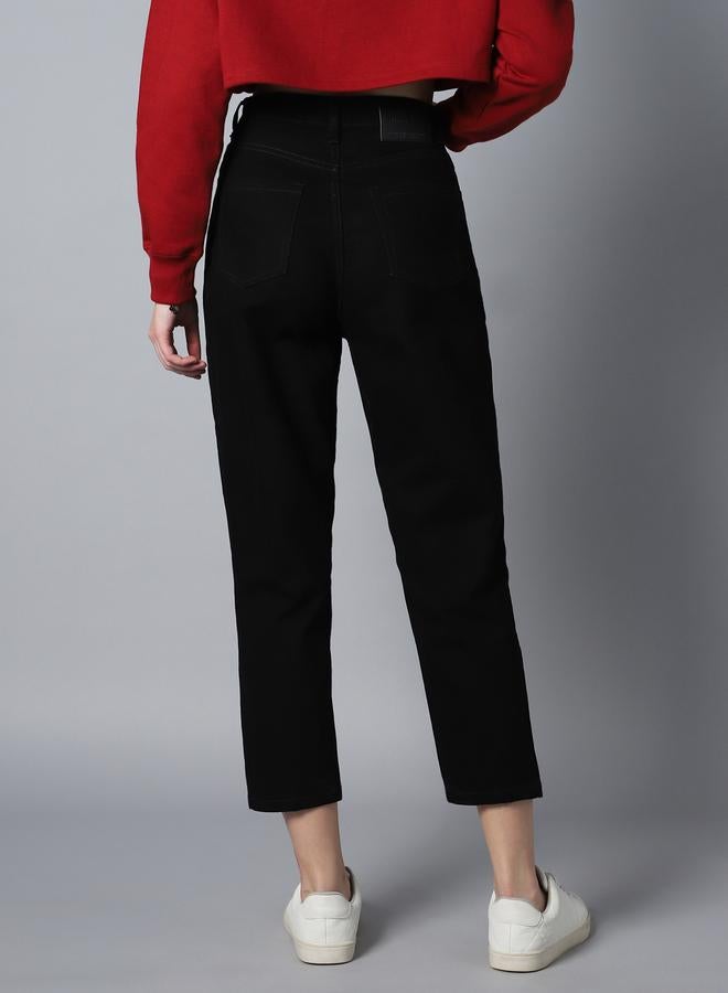 هاي ستار جينز مطاطي قصير بخصر عالي بمظهر أنيق - Image 4