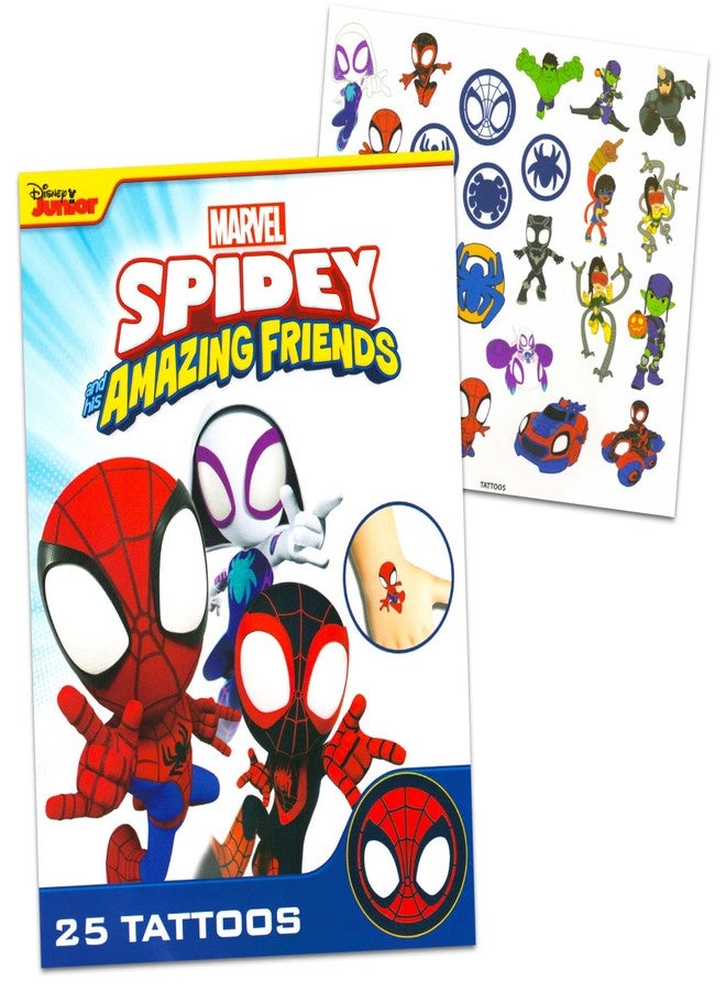 MARVEL Spidey and His Amazing Friends Dinnerware Set for Kids, Toddlers - 3 Pc Kitchen Accessories Bundle with Spidey and Friends Dinner Plate, Cup, Stickers, More | Spiderman Flatware Set - Image 4
