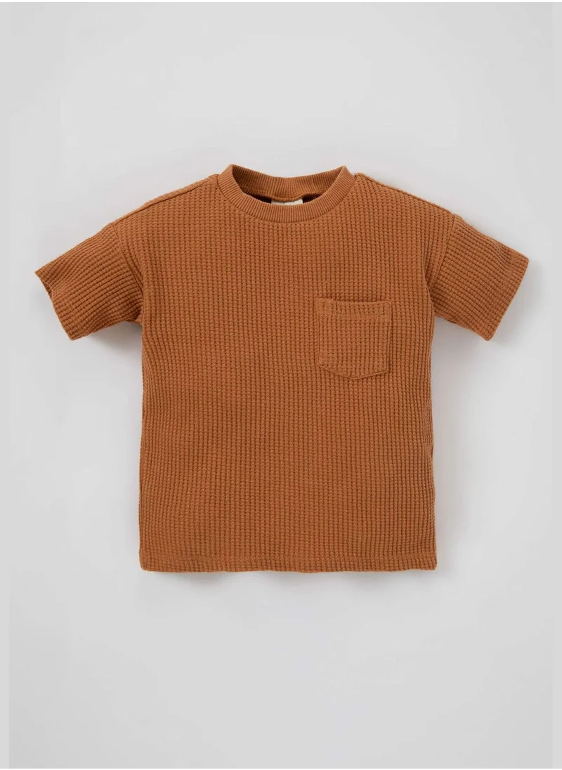 DeFacto BabyBoy Knitted Short Sleeve T-Shirt