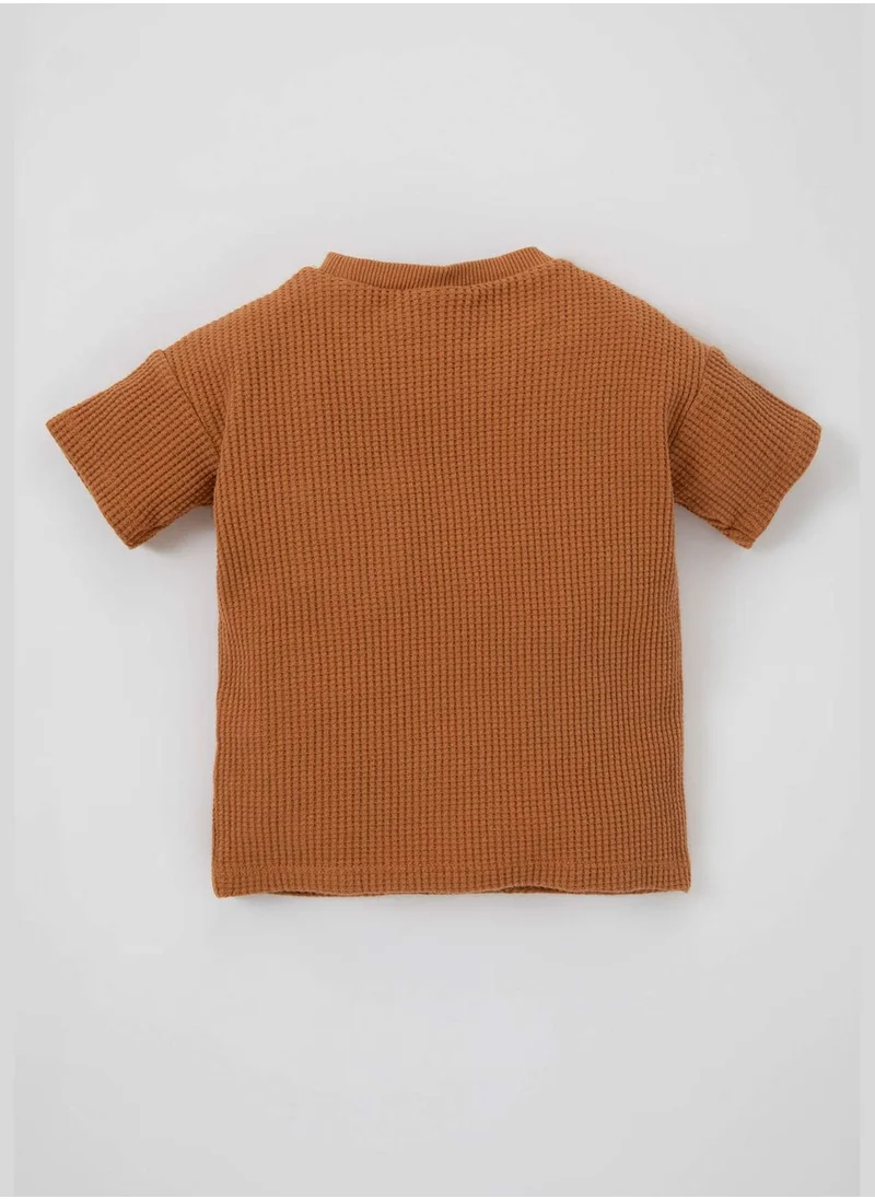 DeFacto BabyBoy Knitted Short Sleeve T-Shirt