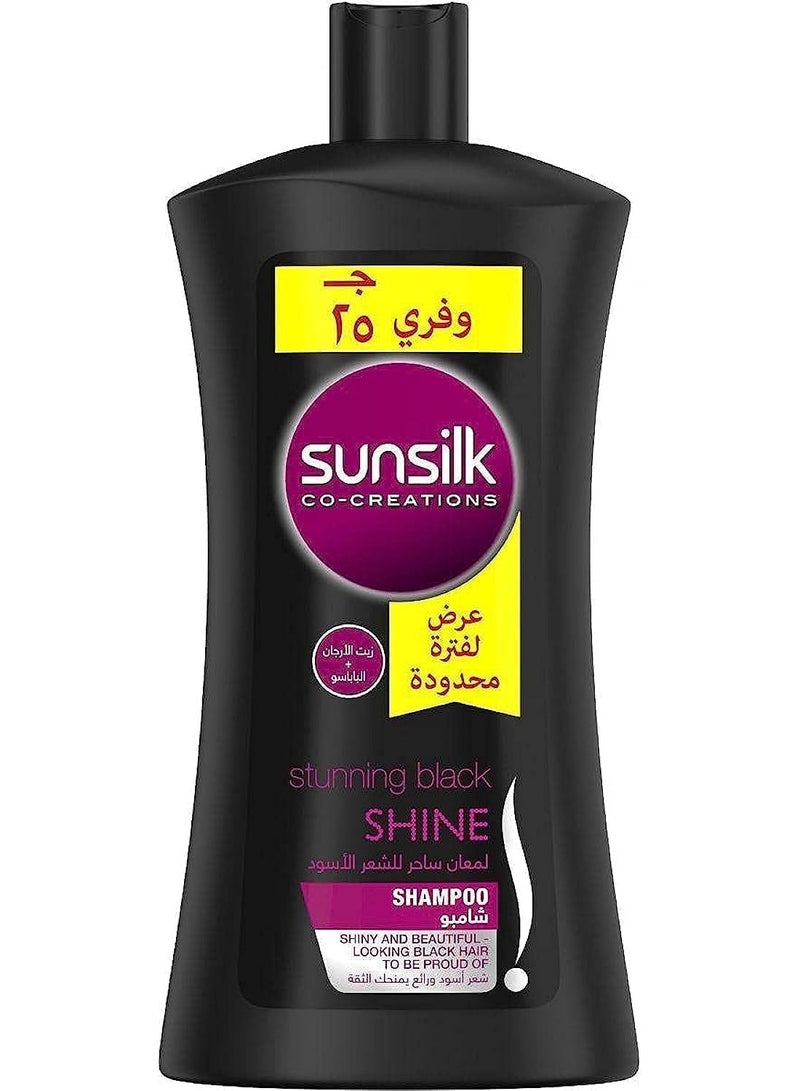 Sunsilk Stunning Black Shine  Shampoo 1 Litre - Image 1