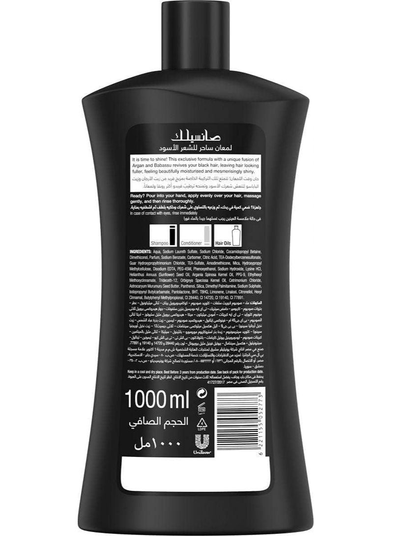 Sunsilk Stunning Black Shine  Shampoo 1 Litre - Image 2