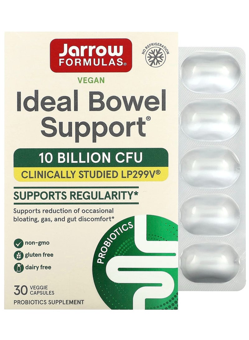 jarrow formulas Vegan Ideal Bowel Support 10 Billion CFU 30 Veggie Capsules