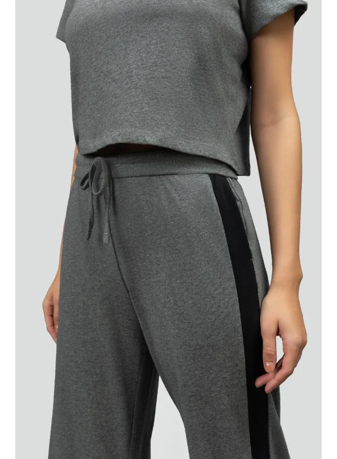 NeceSera Grey Soft Cotton Crop Top