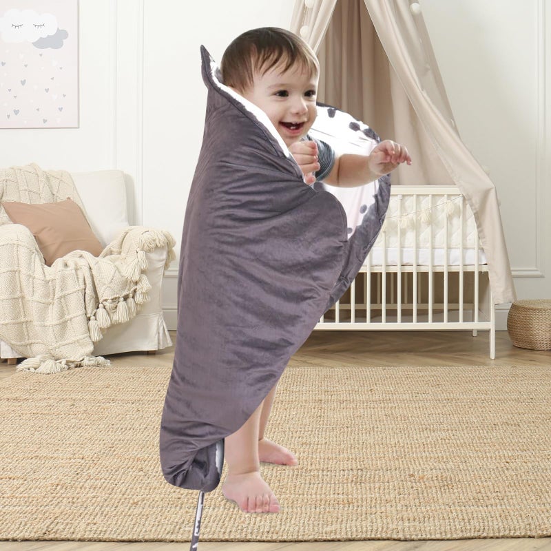Furvana Manta Ray Stuffed Animal Stingray Blanket, Wearable Blanket, Manta Ray Plush Stuffed Stingray, Soft Cozy Ray Throw Cloak Wrap Gifts for Women Adults and Kids Christmas - Image 5