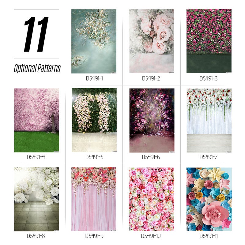1.5* 2.1m/5* 7ft Blossoming Paper Flower Photography Background Wedding Backdrop Photo Studio Pros - Image 4