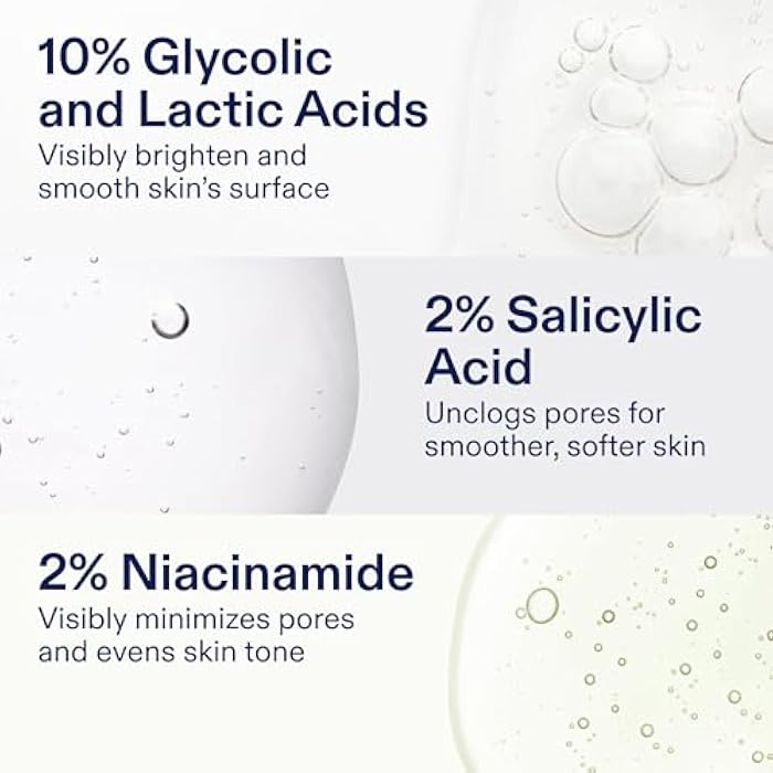 Skinfix AHA/BHA Niacinamide Exfoliating Pads - 60 Pads - Visibly Reduces Discoloration, Removes Dead Skin, Releases Ingrown Hairs & Unclogs Pores with Lactic Acid - Vegan, Cruelty Free - Image 4