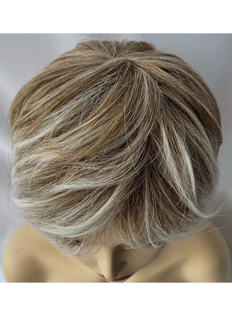 ORiTi Short Curly Pixie Cut Synthetic Wigs For Women, Sport Style Elegant Natural Looking For Daily Halloween Costume Party - Image 3