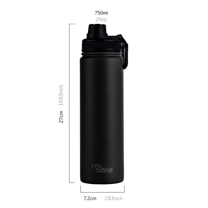 OTTO KONING Insulated Metal Water Bottle 750ml Stainless Steel Leakproof - Image 3
