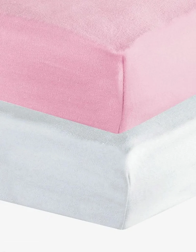كوتن كونسيبت 2 Pieces of Cotton and Elastic Combed Baby Bed Sheets