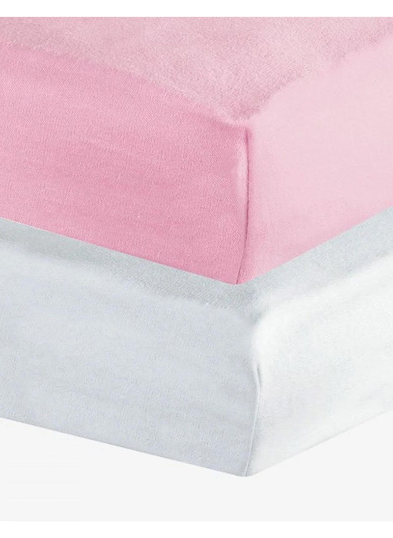 Cotenconcept 2 Pieces of Cotton and Elastic Combed Baby Bed Sheets  - Image 5