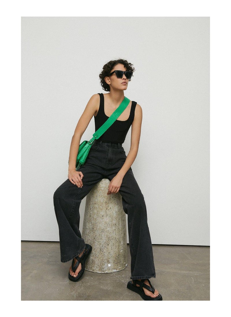 WAREHOUSE - Premium Slinky Double Layer Square Neck Vest - Image 1