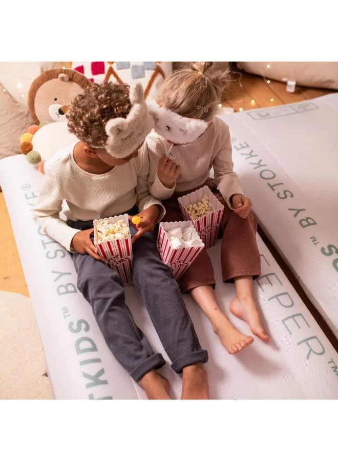 ستوك Stokke Cloud Sleeper Inflatable Toddler Travel Mattress Bed For Kidswith Integrated Pump, Breathable Mesh Cover And Full - Length Bumpers To Keep Your Child Safe Easy To Cleanfor Ages 3+