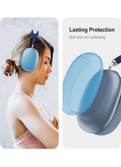 Case Cover for AirPods Max Headphones, Clear Soft TPU Skin Anti-Scratch, Transparent Accessories Ultra Protective Cover for Apple AirPods Max, Clear Blue - pzsku/Z295A29CB0CA1FDD103CEZ/45/_/1697874973/cfbdc612-0eac-4b9c-921e-be7366932423