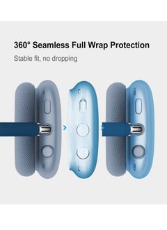 Case Cover for AirPods Max Headphones, Clear Soft TPU Skin Anti-Scratch, Transparent Accessories Ultra Protective Cover for Apple AirPods Max, Clear Blue - pzsku/Z295A29CB0CA1FDD103CEZ/45/_/1697874973/dc64e731-cc5f-43f2-9af1-0b0c1c32d7c1