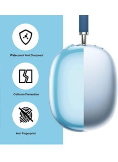 Case Cover for AirPods Max Headphones, Clear Soft TPU Skin Anti-Scratch, Transparent Accessories Ultra Protective Cover for Apple AirPods Max, Clear Blue - pzsku/Z295A29CB0CA1FDD103CEZ/45/_/1697874976/6272f8d7-ff08-4511-bcb1-6f14aaa9502f