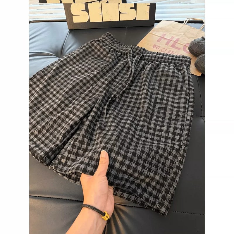Men's Vintage Plaid Shorts - Image 3