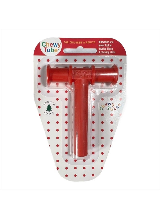 Chewy Tubes أنبوب مضغ أحمر - Image 1