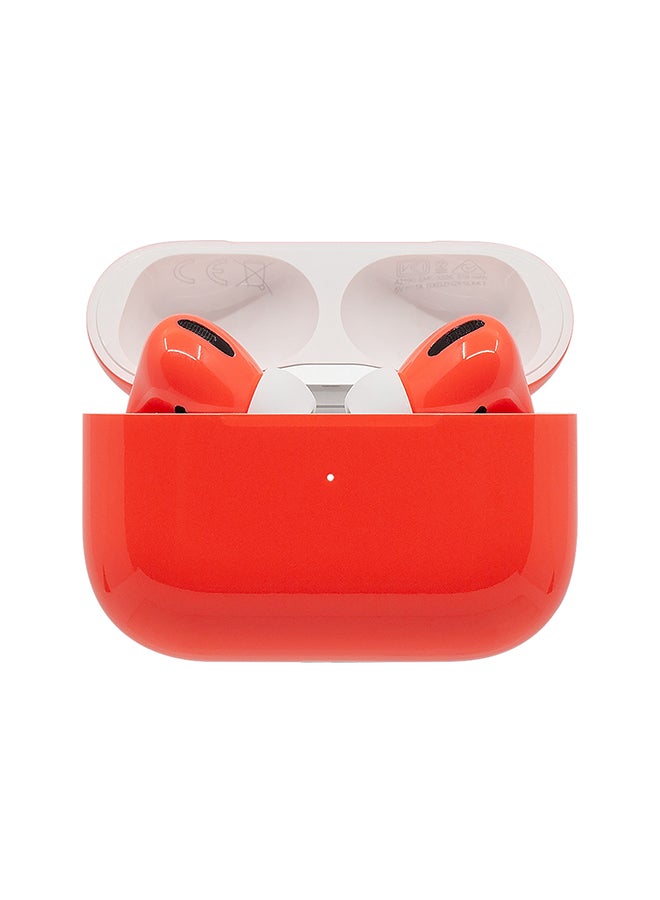 Switch Custom Painted Original Apple AirPods Pro Gloss Finish Coral - Image 1