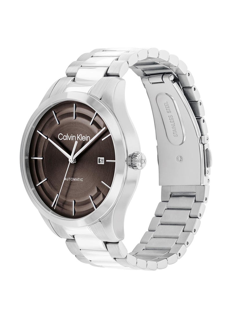 CALVIN KLEIN CALVIN KLEIN ROUND ANALOG UNISEX'S BROWN CASE WATCH - 25300024  - Image 1