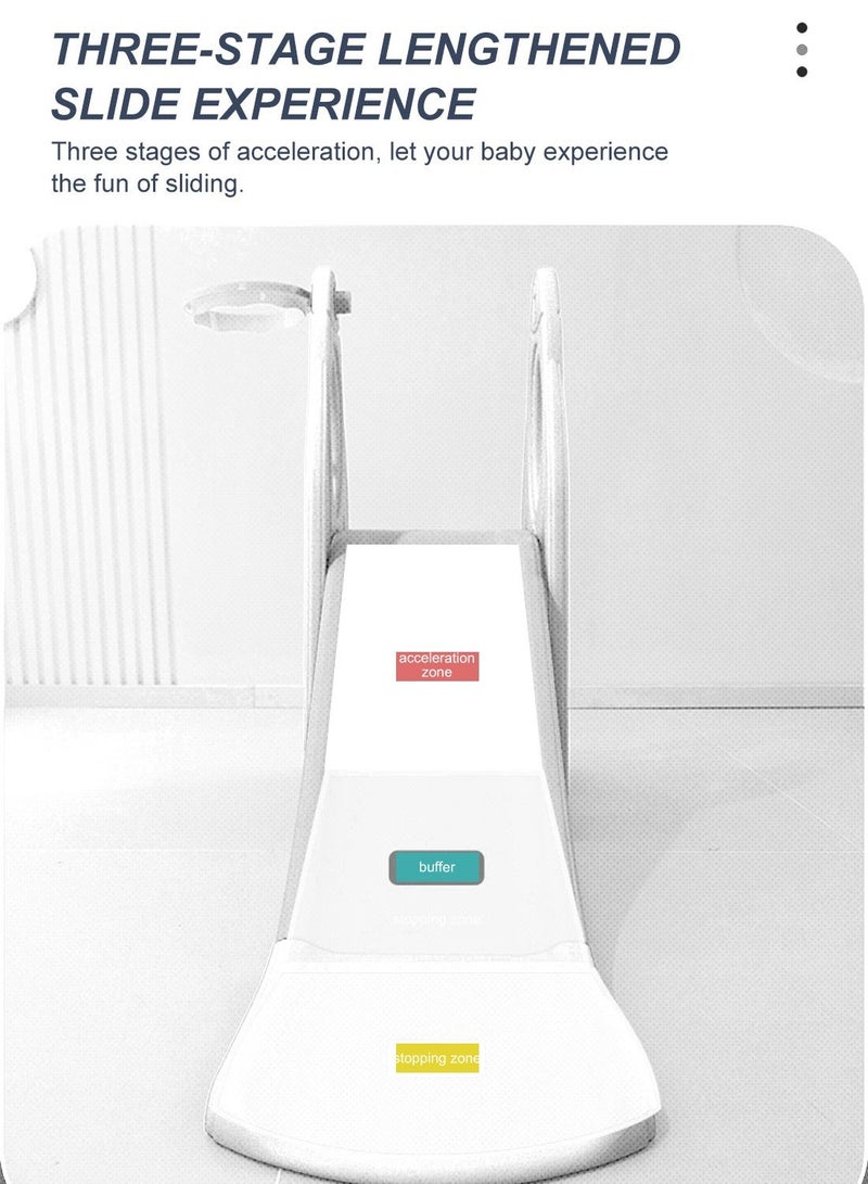 ما بيبي مجموعة شرائح وأرجوحة 4 في 1 للأطفال، ملعب داخلي/خارجي مع حلقة كرة السلة، مجموعة ألعاب متسلقة للأطفال - Image 5