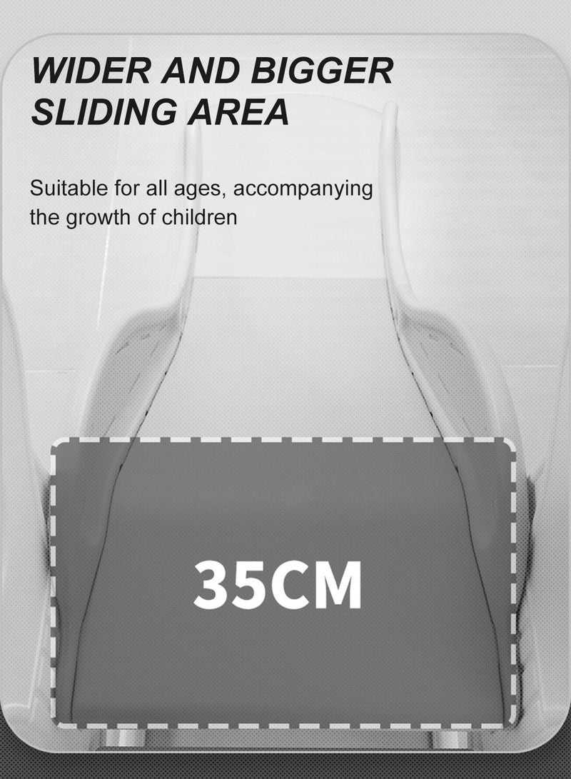 ما بيبي مجموعة شرائح وأرجوحة 4 في 1 للأطفال، ملعب داخلي/خارجي مع حلقة كرة السلة، مجموعة ألعاب متسلقة للأطفال - Image 4