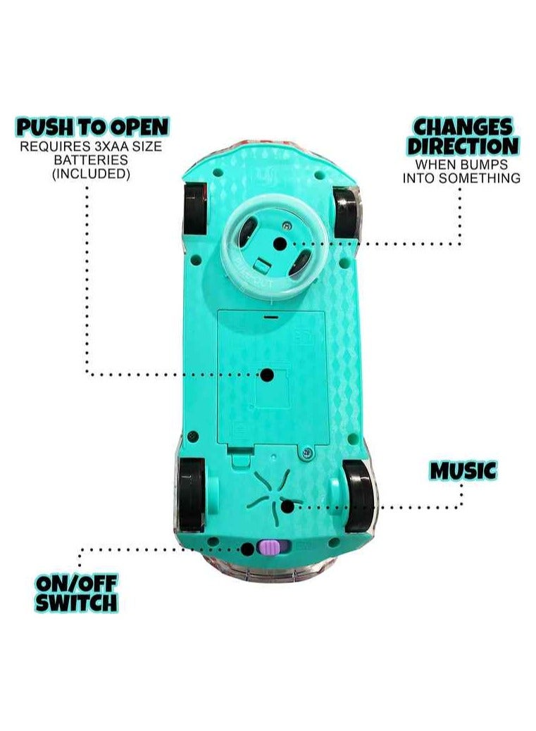 حديقة الألعاب EPT أطفال لعبة سيارة سباق بلاستيكية ثلاثية الأبعاد مع تروس شفافة – لعبة سيارة ميكانيكية دافعة للأولاد والبنات – لعبة تعليمية ممتعة - Image 4