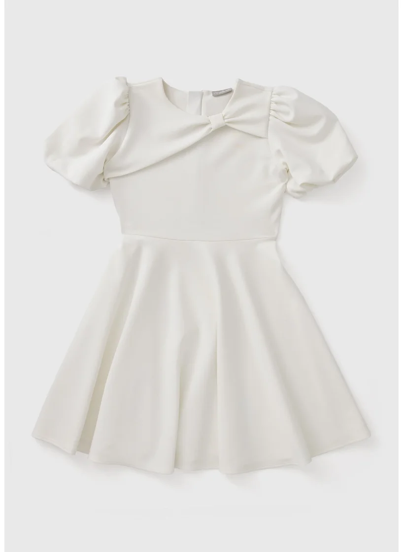 Matalan Girls White Scuba Dress
