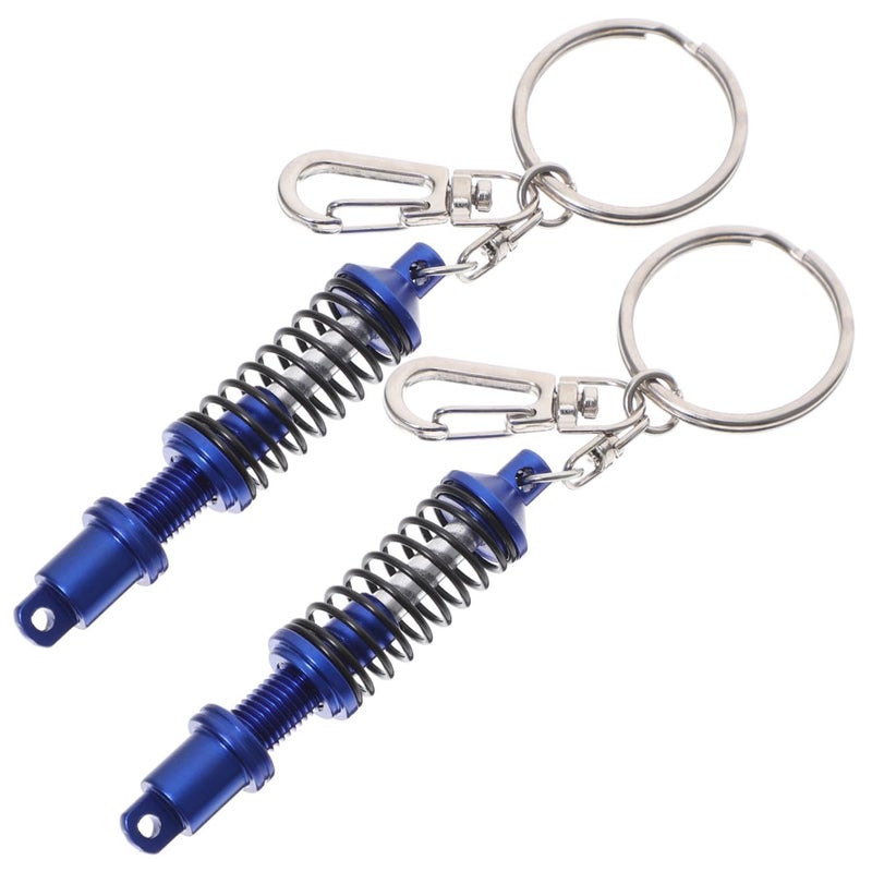 Blue Coilover Keychain Key Holder Durable Creative Birthday Gift Present - Image 2