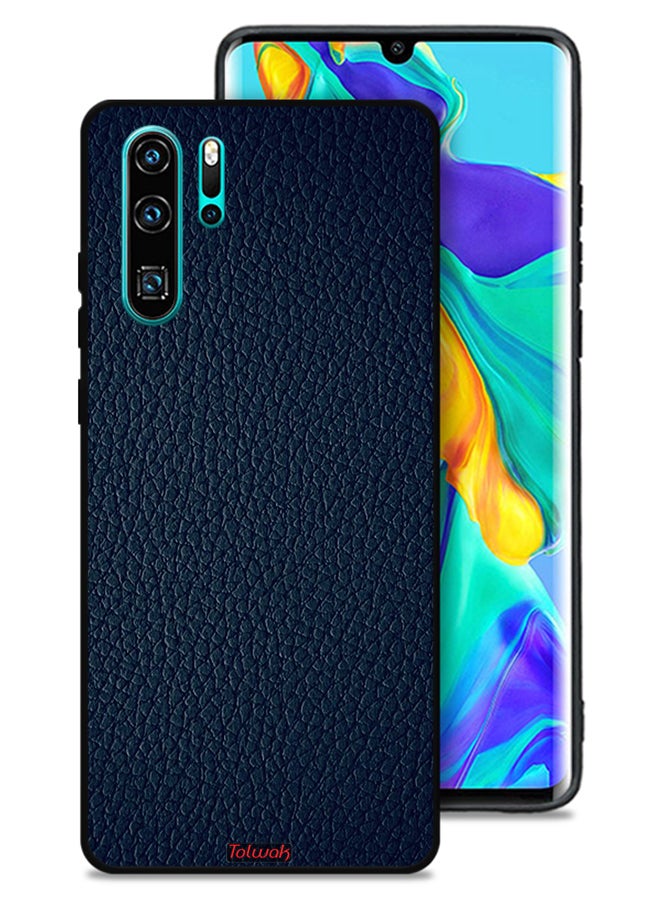 Tolwak غطاء حماية جلدي لهاتف هواوي P30 Pro بنمط هندسي - Image 1