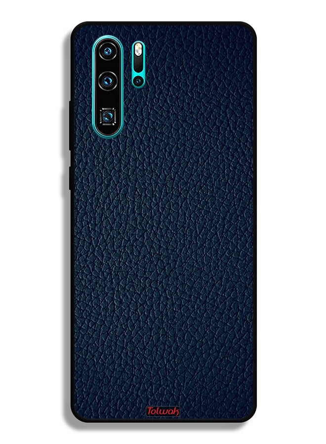 Tolwak غطاء حماية جلدي لهاتف هواوي P30 Pro بنمط هندسي - Image 2