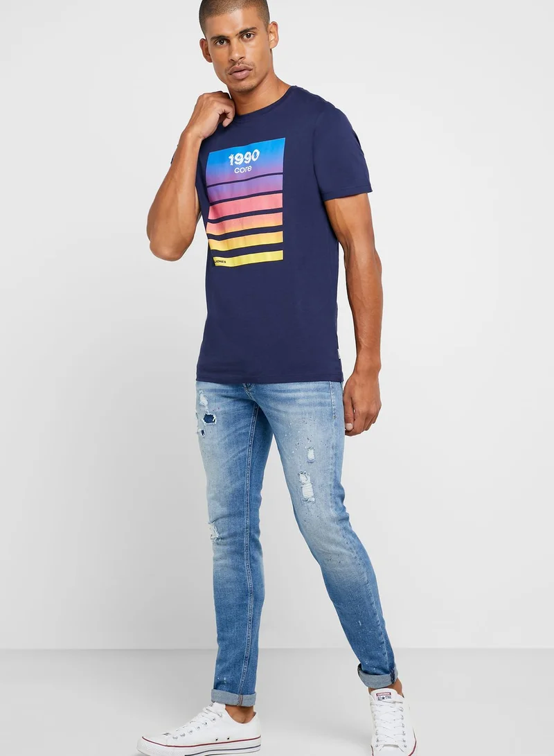 JACK & JONES Raul Crew Neck T- Shirt