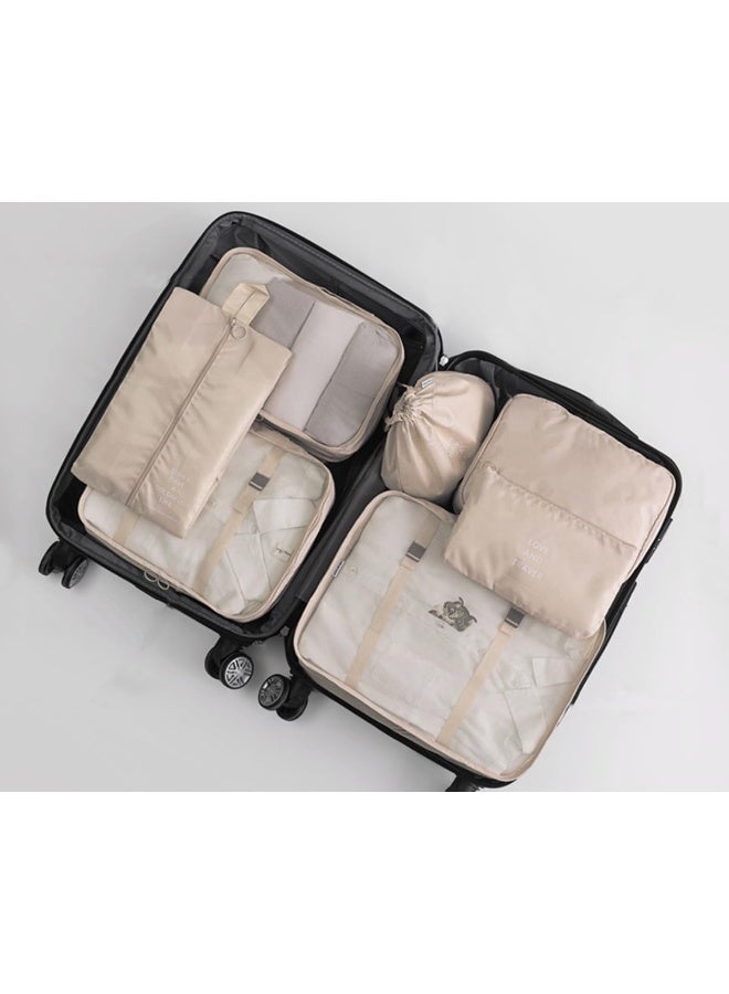 ECVV 8 Set Packing Cubes for Suitcases Luggage Packing Organizers with Laundry Bag Shoe Bag Underwear Bag - Image 3